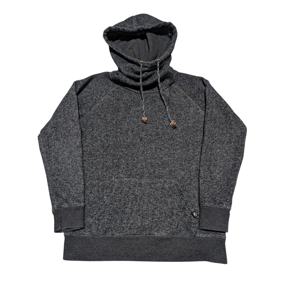 Tentree Mens‎ Small Grey Organic Cotton Recycled Polyester Cowl Neck Hoodie